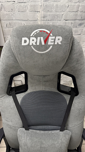 Компьютерное кресло Driver/Драйвер кожзам черный / ткань черный фото покупателя 21