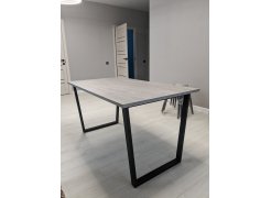 Стол Лота Лофт 140 25 мм черный матовый / бетон фото покупателя 869