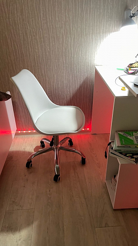 Компьютерное кресло Kolin с подушкой clear / white фото покупателя 129