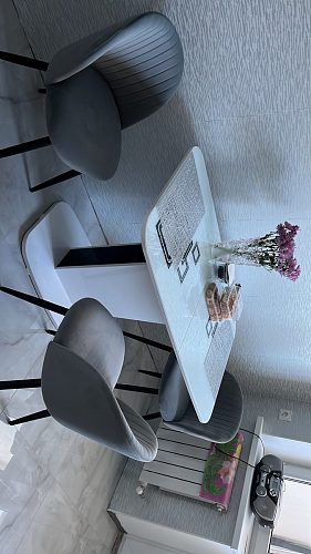 Стул на металлокаркасе Gabi latte / gold / black фото покупателя 740