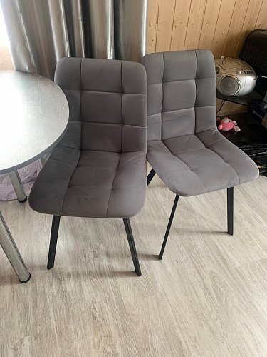 Стул на металлокаркасе Чилли К кирпичный / черный фото покупателя 543