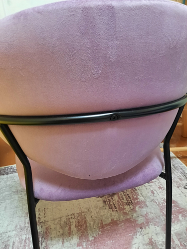 Стул на металлокаркасе Рансол синий / черный глянец фото покупателя 11