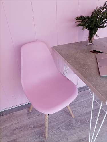 Пластиковый стул Eames PC-015 желтый фото покупателя 215