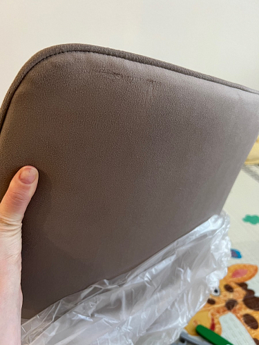 Стул на металлокаркасе Седа 360 К латте (velutto 08) / белый фото покупателя 71