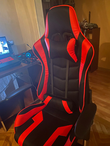 Компьютерное кресло Kano черное / красное фото покупателя 28