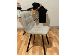 Стул на металлокаркасе Чилли светло-серый / черный фото покупателя 523