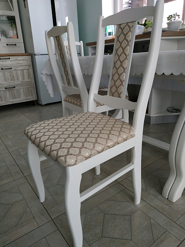 Деревянный стул Киприан белый / бежевый фото покупателя 5