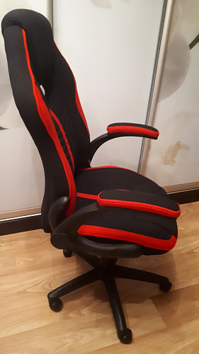 Компьютерное кресло Plast черный / голубой фото покупателя 6