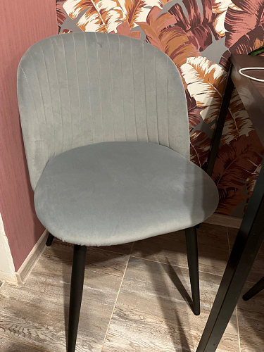 Стул на металлокаркасе Gabi gray / black фото покупателя 322