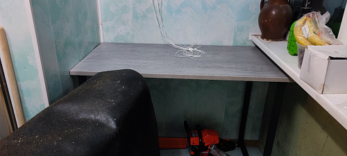 Барная стойка Дилан Лофт 120х60х90 бетон фото покупателя 152