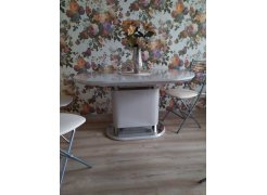 Стол Erfurt DT0705 хром / слоновая кость фото покупателя 2