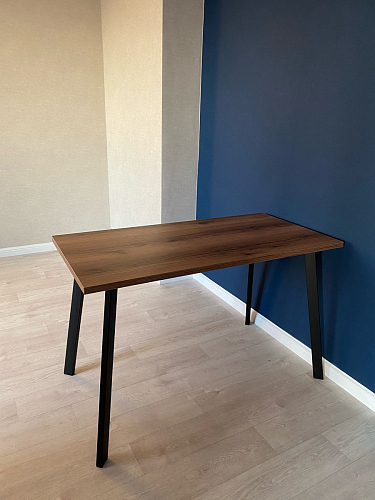 Стол Тринити Лофт 120 32 мм бетон / черный матовый фото покупателя 286