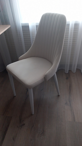 Стул на металлокаркасе Kora light blue / white фото покупателя 278