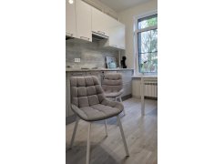 Стул на металлокаркасе Челси светло-серый / черный каркас фото покупателя 53