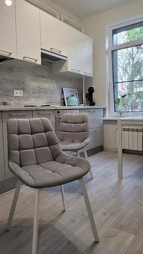 Стул на металлокаркасе Челси бирюзовый / черный фото покупателя 53