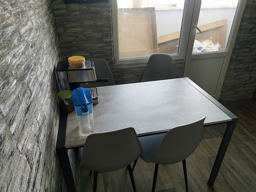 Стол Центавр дуб галифакс / черный матовый фото покупателя 69