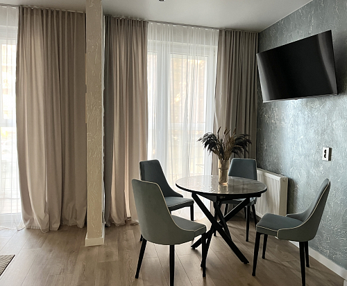 Стул на металлокаркасе Kora green / black фото покупателя 302