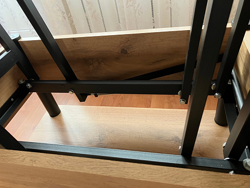 Стол-трансформер Виват дуб вотан / хром фото покупателя 4