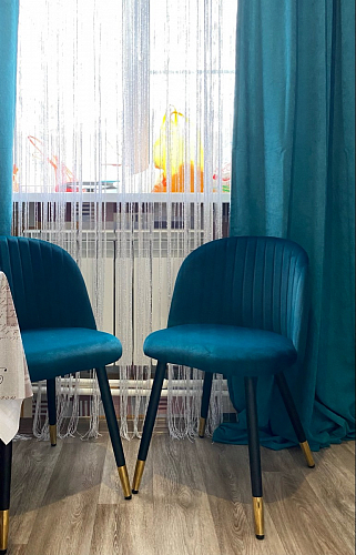 Стул на металлокаркасе Gabi 1 темно-серый / черный фото покупателя 15