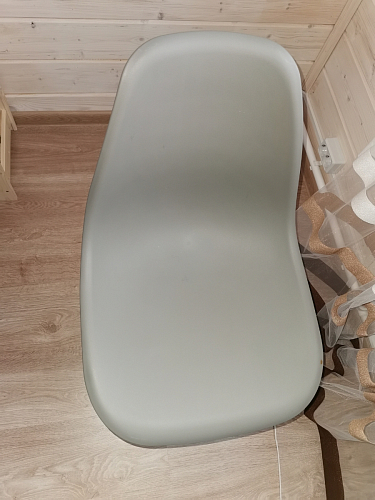Пластиковый стул Eames PC-015 серо-голубой / дерево фото покупателя 82