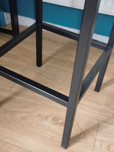 Барный стул Лофт ткань канди грей / черный матовый фото покупателя 167