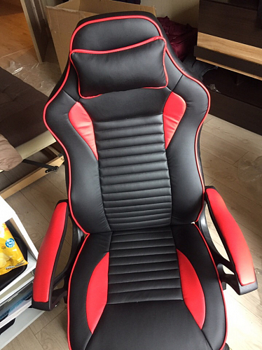 Компьютерное кресло Leon красное / черное фото покупателя 26