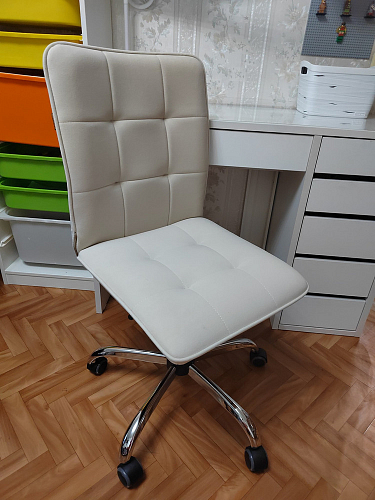 Компьютерное кресло One/Ван флок бежевый 7 фото покупателя 45