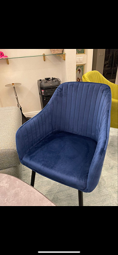 Стул на металлокаркасе Slam dark blue фото покупателя 24