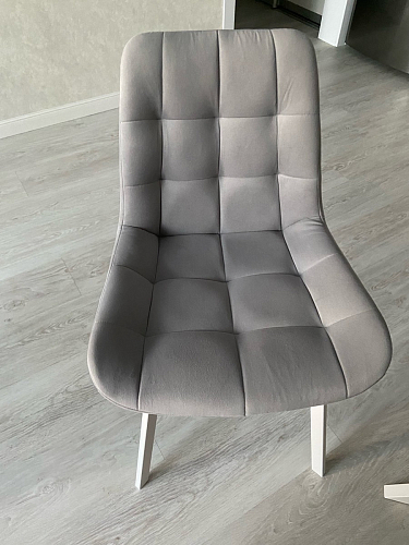 Стул на металлокаркасе Челси морская волна / черный фото покупателя 159