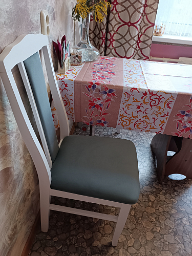 Деревянный стул Гроджин бежевый / молочный фото покупателя 1