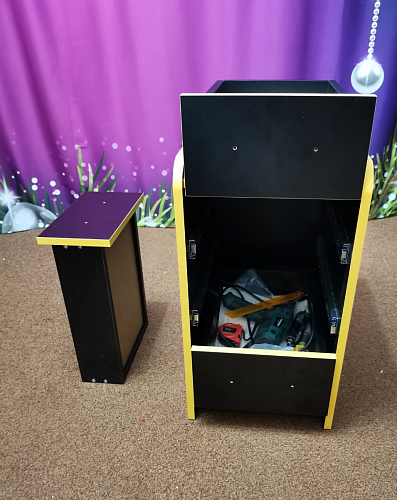 Тумба Ханна черная / красная  - Уцененный экземпляр фото покупателя 60