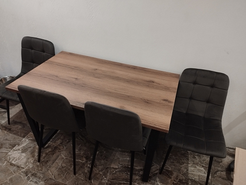 Стол Лота Лофт 120 25 мм сабия / белый матовый фото покупателя 34