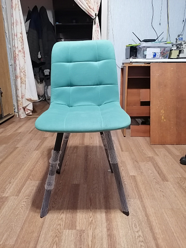 Стул на металлокаркасе Чилли светло-серый / белый каркас фото покупателя 9