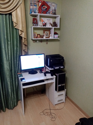 Компьютерный стол Джаз-24 левый дуб сонома фото покупателя 149