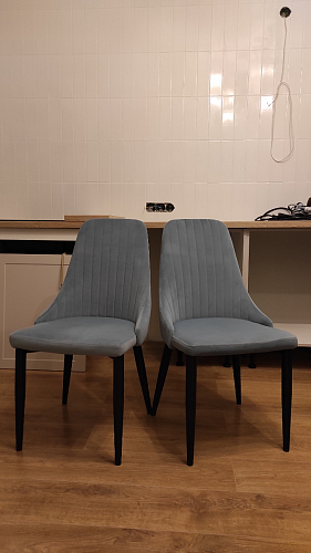 Стул на металлокаркасе Kora gray / black фото покупателя 423