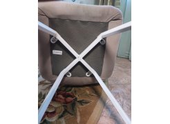 Стул на металлокаркасе Чилли синяя ткань / белый фото покупателя 299