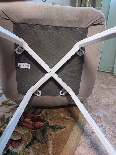 Стул на металлокаркасе Чилли зеленый / белый каркас фото покупателя 299