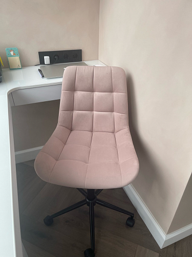 Компьютерное кресло Честер голубой (velutto 47 ) / черный фото покупателя 62