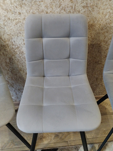 Стул на металлокаркасе Чилли К черный / зеленый фото покупателя 307