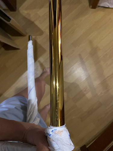 Стул на металлокаркасе Dabl 01 champagne / gold фото покупателя 185