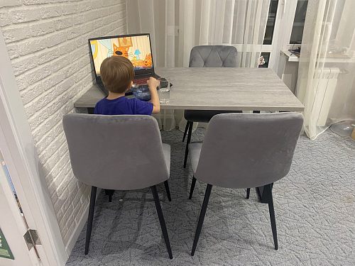 Деревянный стол Лота Лофт 120х75 белый матовый / дуб крафт золотой фото покупателя 776