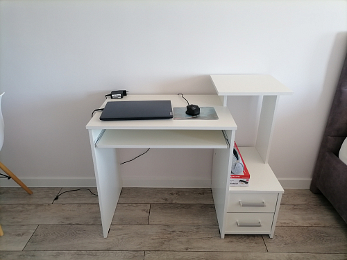 Компьютерный стол Джаз-24 левый дуб молочный фото покупателя 8