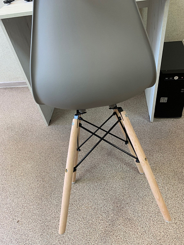 Стул Cindy Eames mod. 001 khaki / natural фото покупателя 447