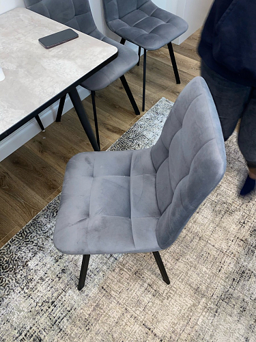 Стул на металлокаркасе Чилли бирюзовый / черный фото покупателя 1323