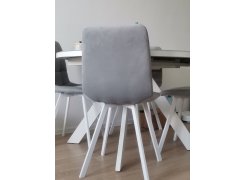 Стул на металлокаркасе Чилли синяя ткань / белый фото покупателя 227