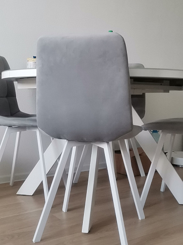 Стул на металлокаркасе Чилли зеленый / белый каркас фото покупателя 227