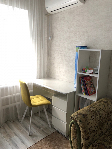 Стул на металлокаркасе Чилли синяя ткань / белый фото покупателя 334