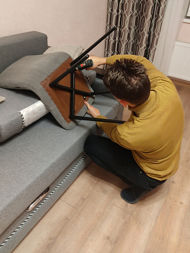 Пластиковый стул Eames PC-015 серо-голубой / дерево фото покупателя 34