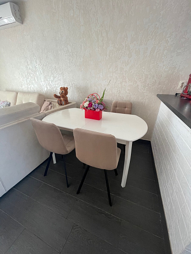 Стул на металлокаркасе Чилли К темно-серый (velutto 32) / черный фото покупателя 169