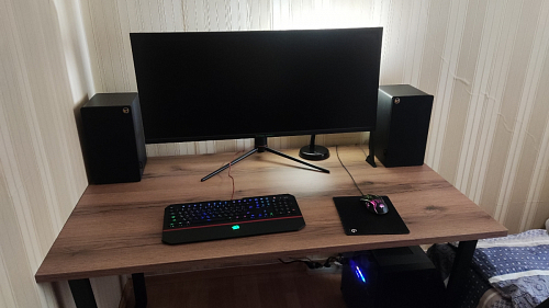 Деревянный стол Лота Лофт 120х75 белый матовый / дуб крафт золотой фото покупателя 794